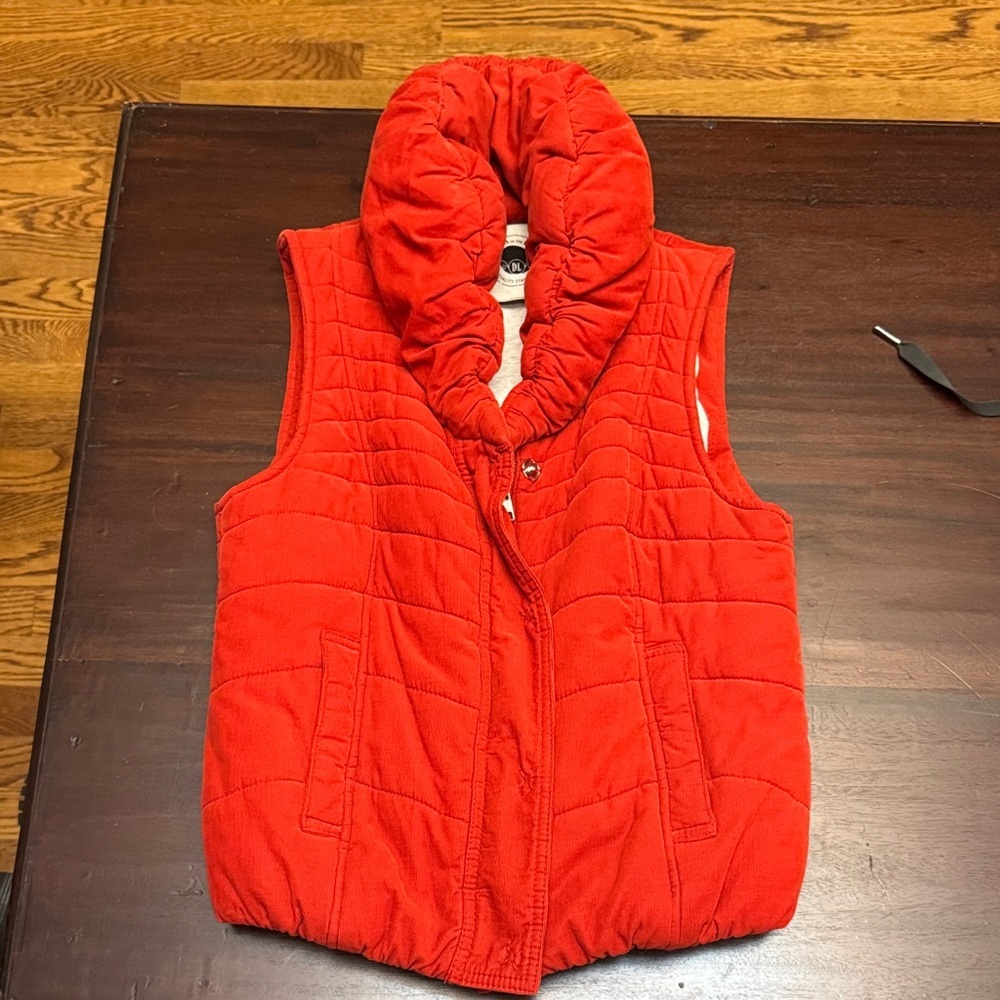 Daughters of the Liberation Anthropologie Rust Colored Quilted Vest size XS